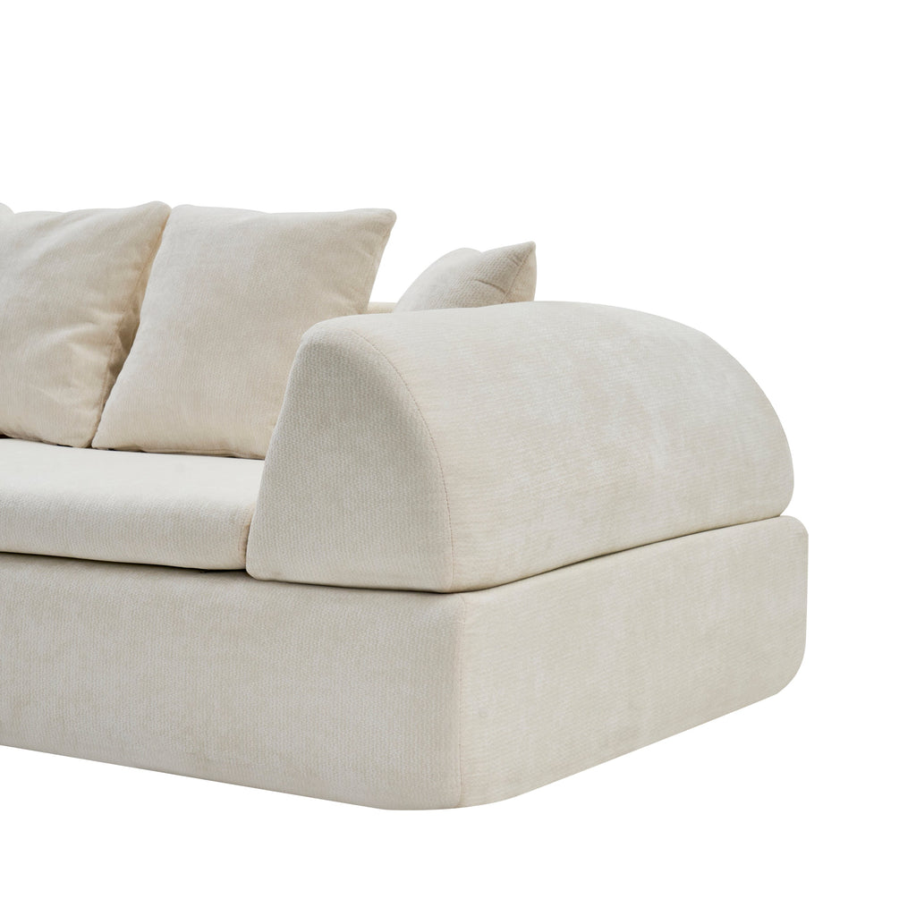 Sectional Sofa Cloud Modular with Deep Fluffy Seats No Assembly Required