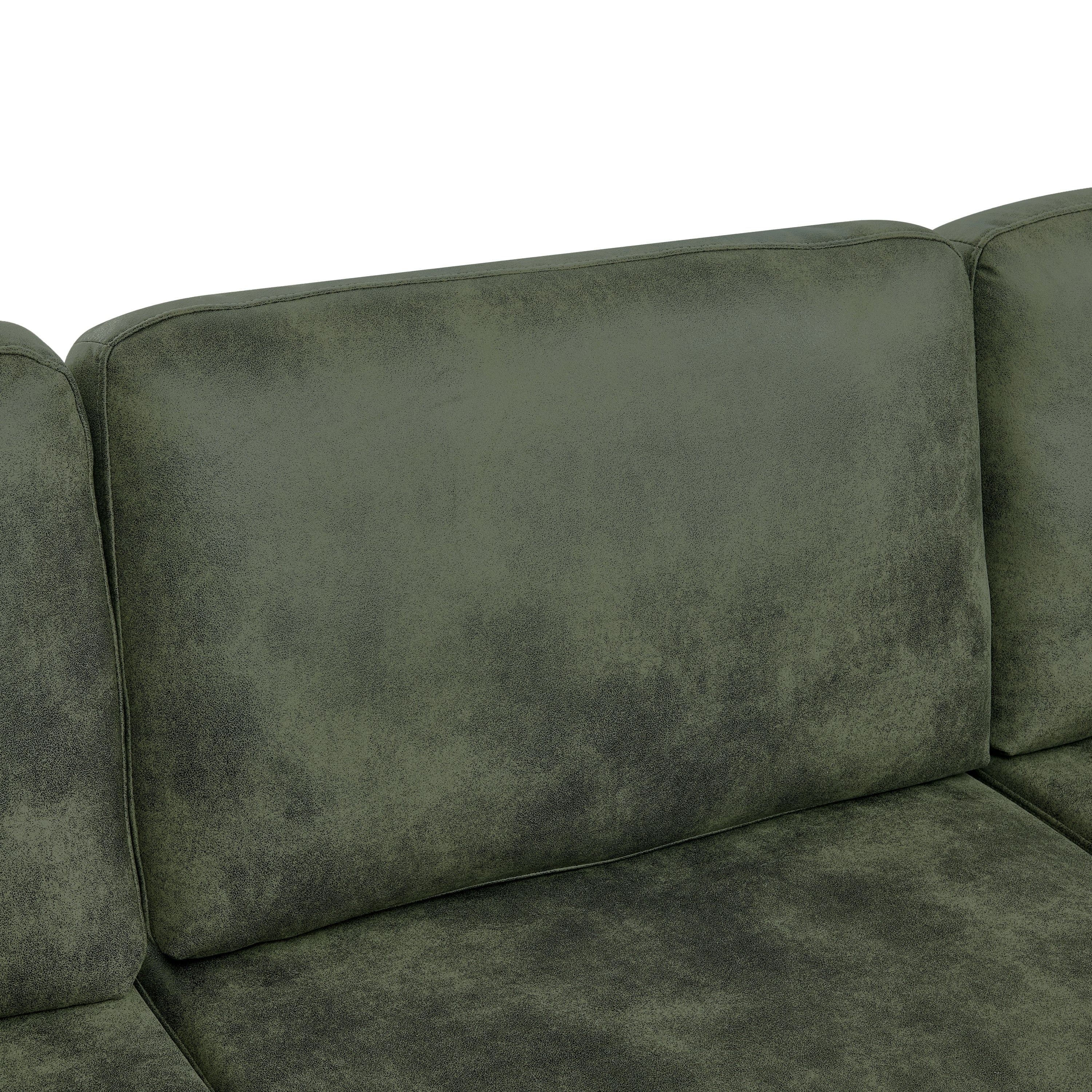 Sectional Sofa Modern Modular Faux Leather