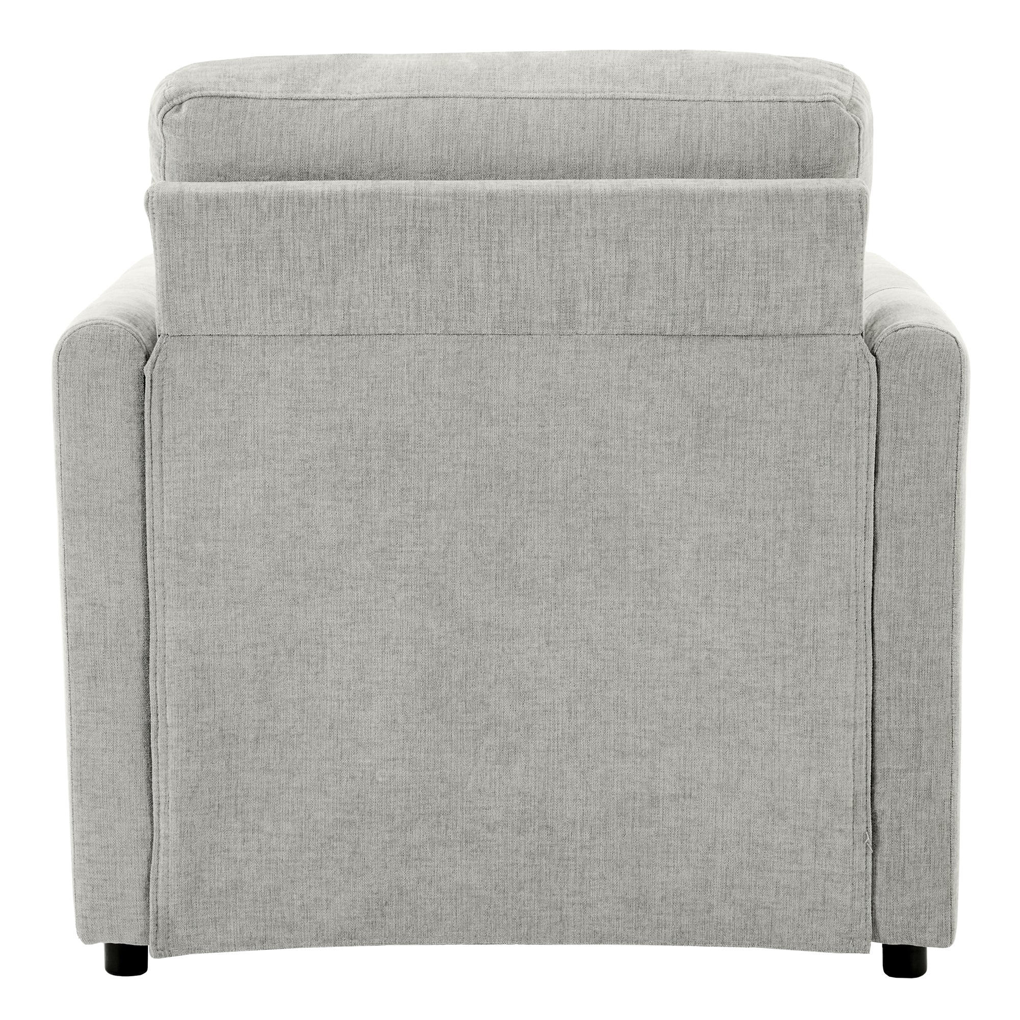 31.9' Cozy Upholstered Armchair Oversized Comfy Cloud Sofa Double Cushion Single Sofa Plush Cushion Armchair for Living Room, Light Grey