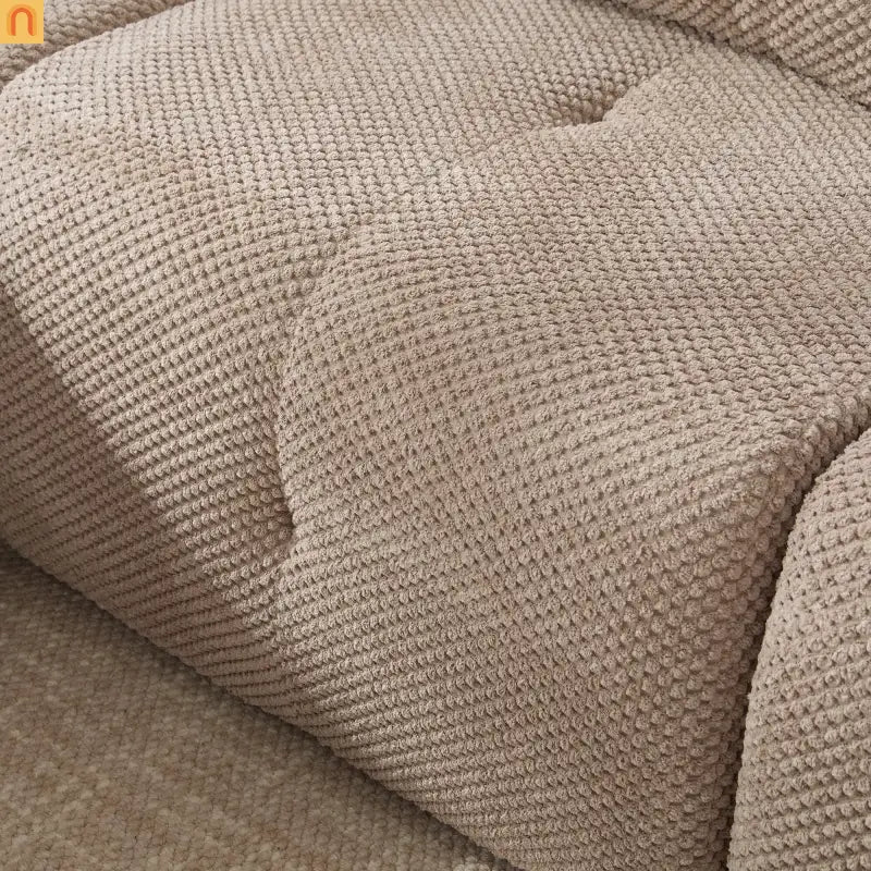 Sectional Sofa l Shaped Taupe Upholstered 4 Piece with Movable Ottoman