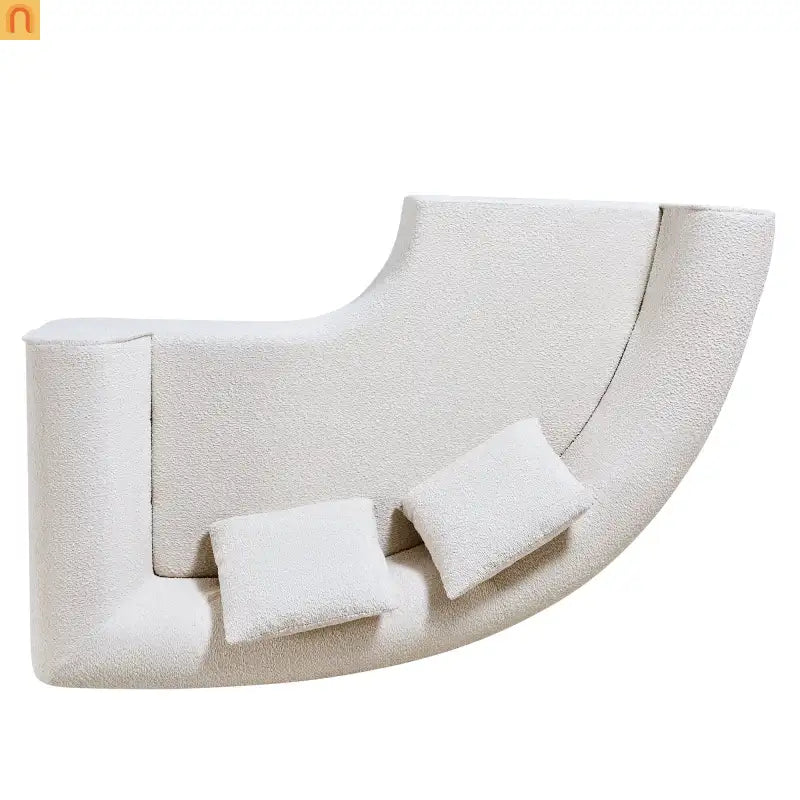Sofa Sectional Modern Curved L-Shaped 110-inch High-Density Foam Cushions