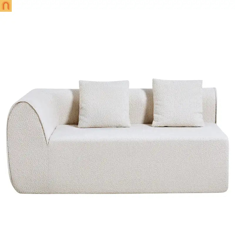 Sofa Sectional Modern Curved L-Shaped 110-inch High-Density Foam Cushions