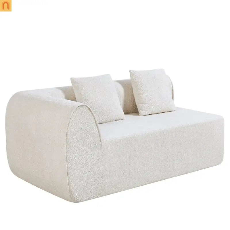 Sofa Sectional Modern Curved L-Shaped 110-inch High-Density Foam Cushions