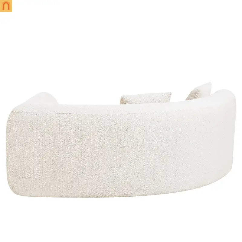 Sectional Sofa Curved L-Shaped Right Facing Dense Foam Two-Piece Set