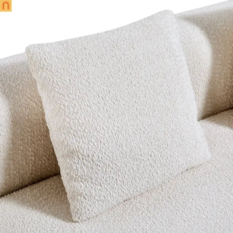 Sofa Sectional Modern Curved L-Shaped 110-inch High-Density Foam Cushions