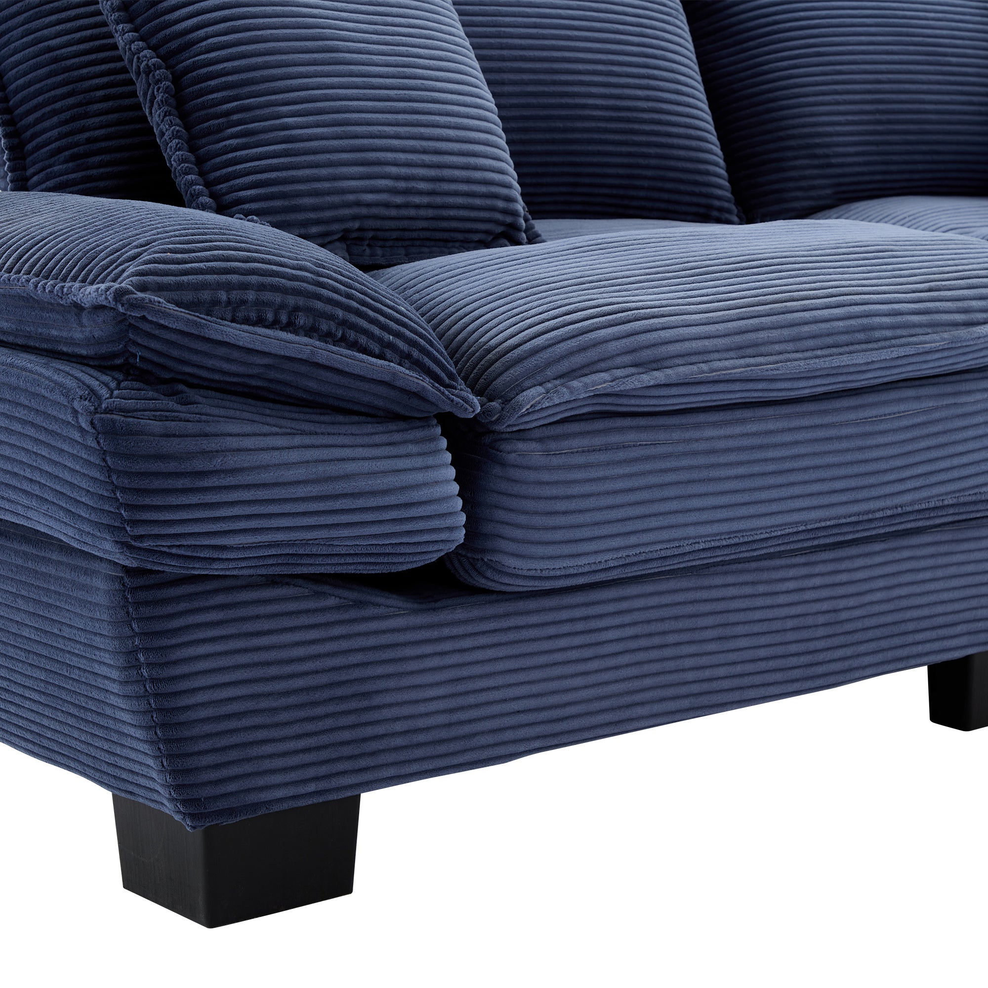Corduroy Sofa  Couch Loveseat Sofa with Pillows