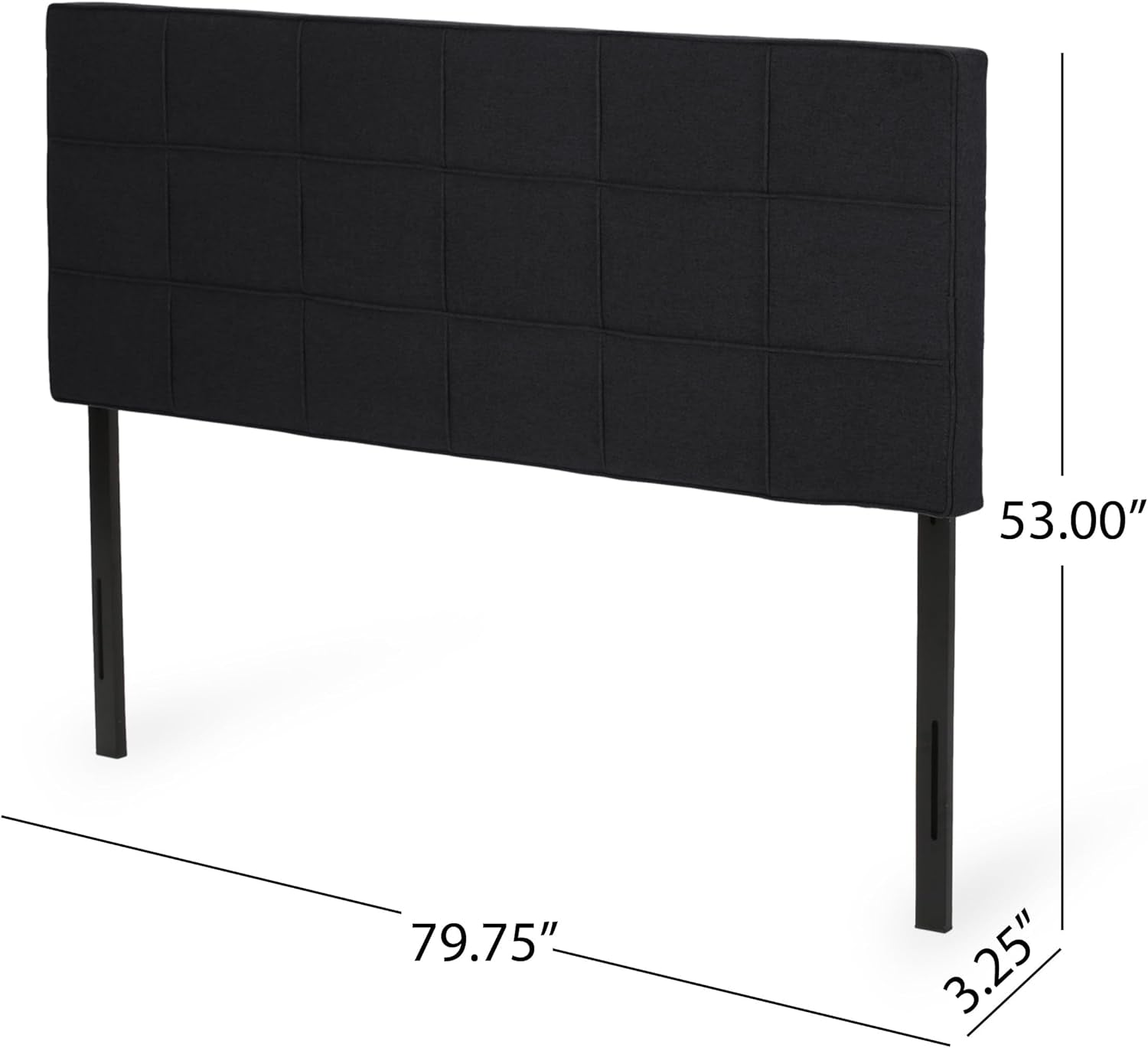 King Size Upholstered Headboard with Adjustable Modern Design