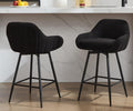 Modern Swivel Bar Stools Set of Two Comfortable Design