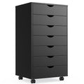 Panana 5/7 Drawer Chest, Wooden Tall Dresser Storage Dresser Cabinet With Wheels
