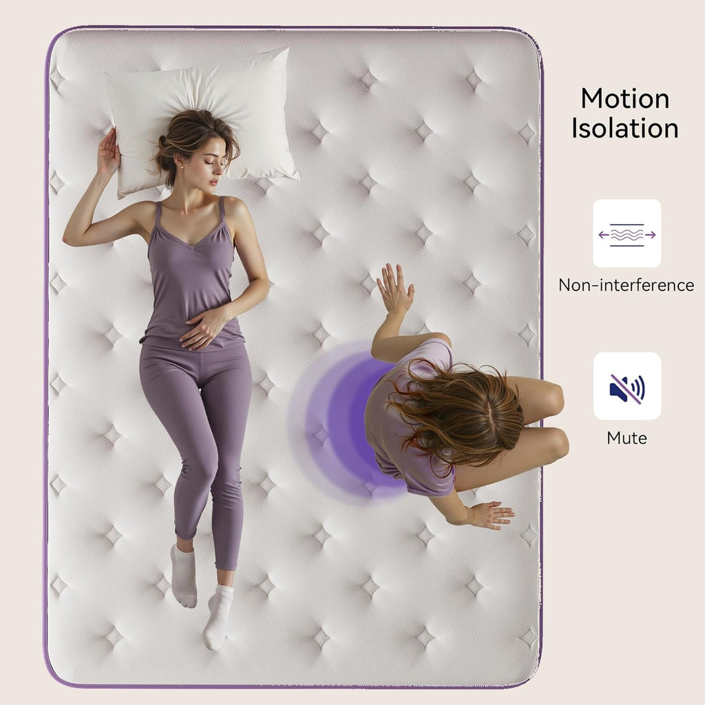 Queen Hybrid Gel Memory Foam Mattress In Box CertipurUS