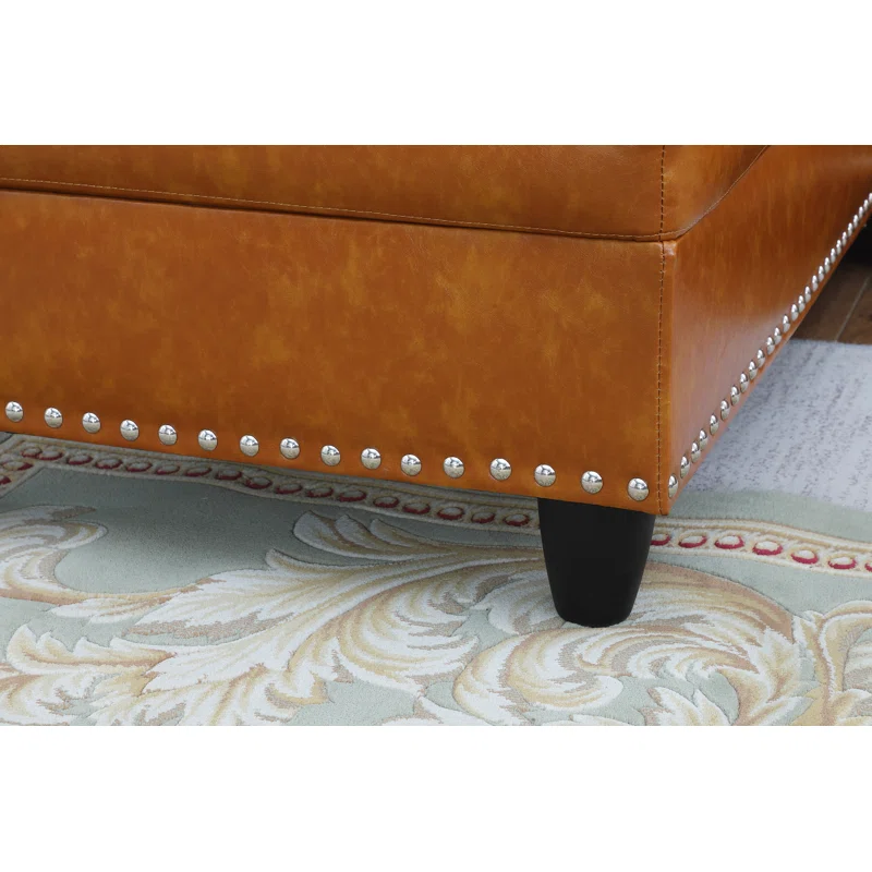 Sectional Sofa Irine Faux Leather 2-piece