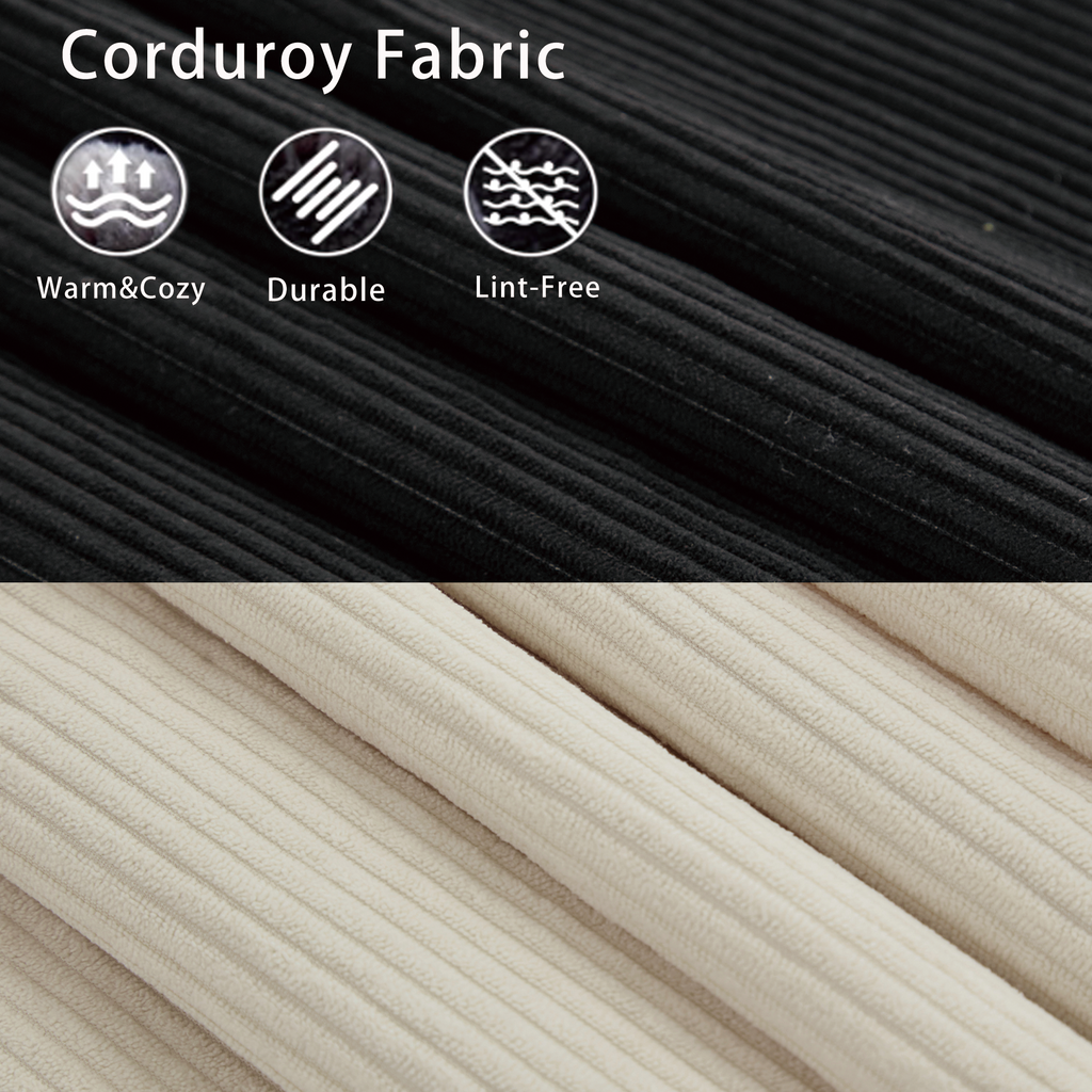 Modular Sofa No Armrests - BeigeBlack
