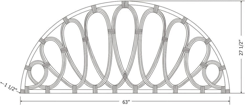 Elegant Wall-Mounted Headboard With Curvaceous Flower Petals