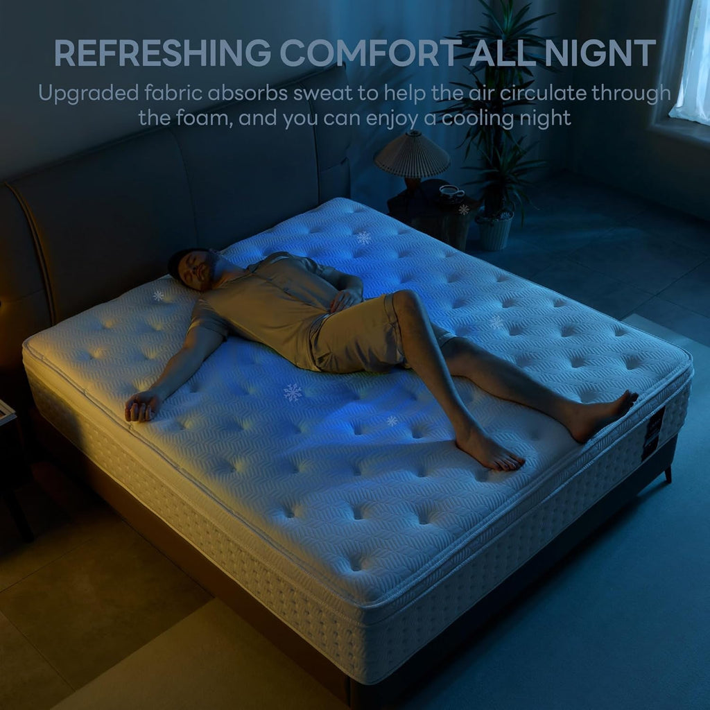 10-Inch Full Hybrid Mattress Gel-Infused Memory Foam