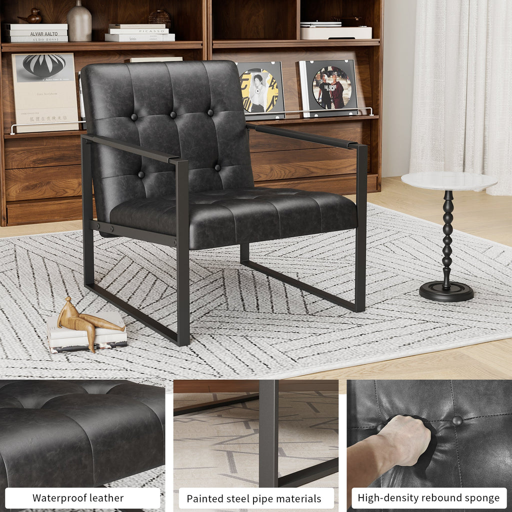 Accent Chair Modern Linen Upholstered Bedroom Living Room Office