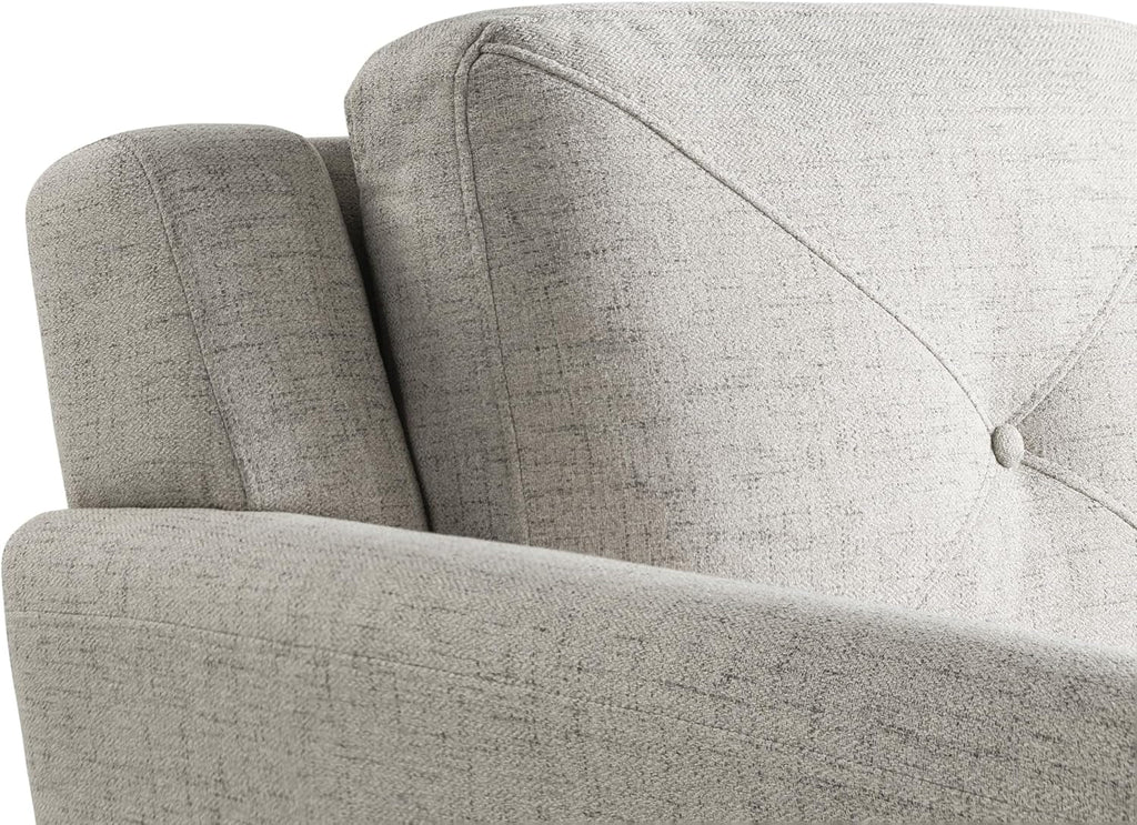 Harrington Sofa Beige With Curved Arms For Living Room