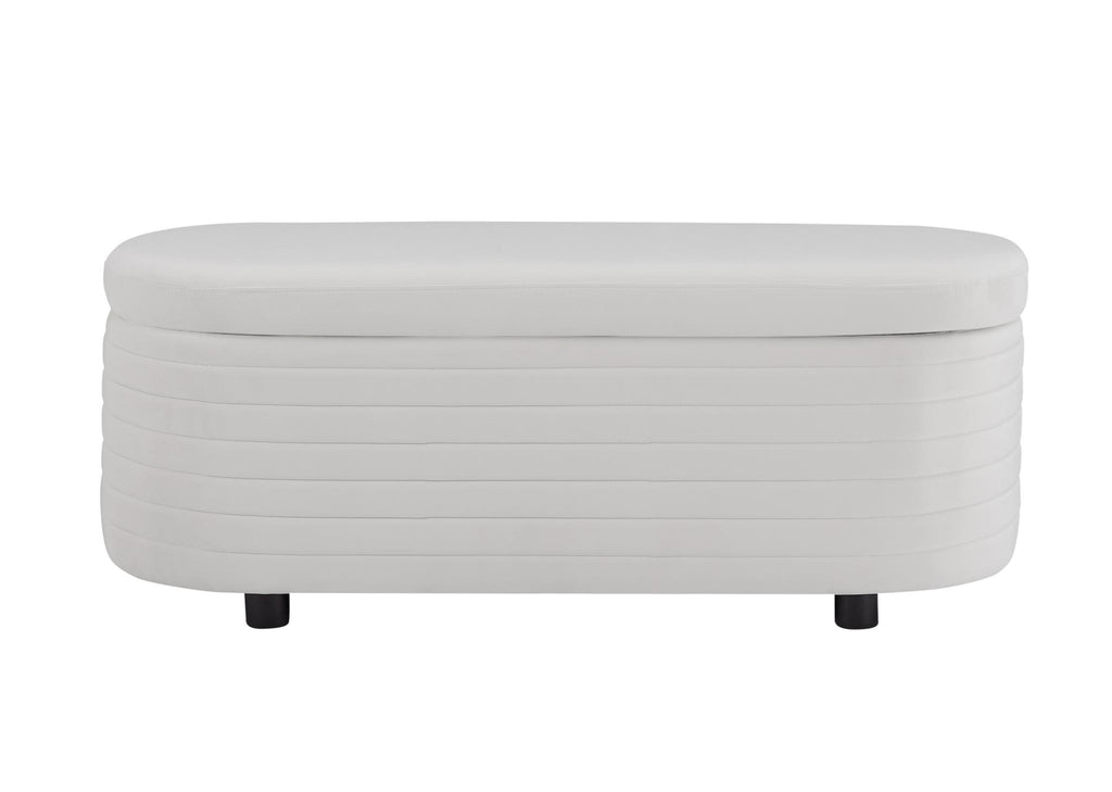 Multi-functional storage velvet material sofa bench