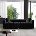 Sofa Bubble Velvet Modern 83 Inch with 2 Pillows