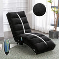 Luxury Upholstered Chaise Lounge, Vibration Relaxation, Fixed Back Recliner