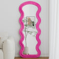 Floor Standing Full Length Mirror Wave Rose Bedroom Living Room Large