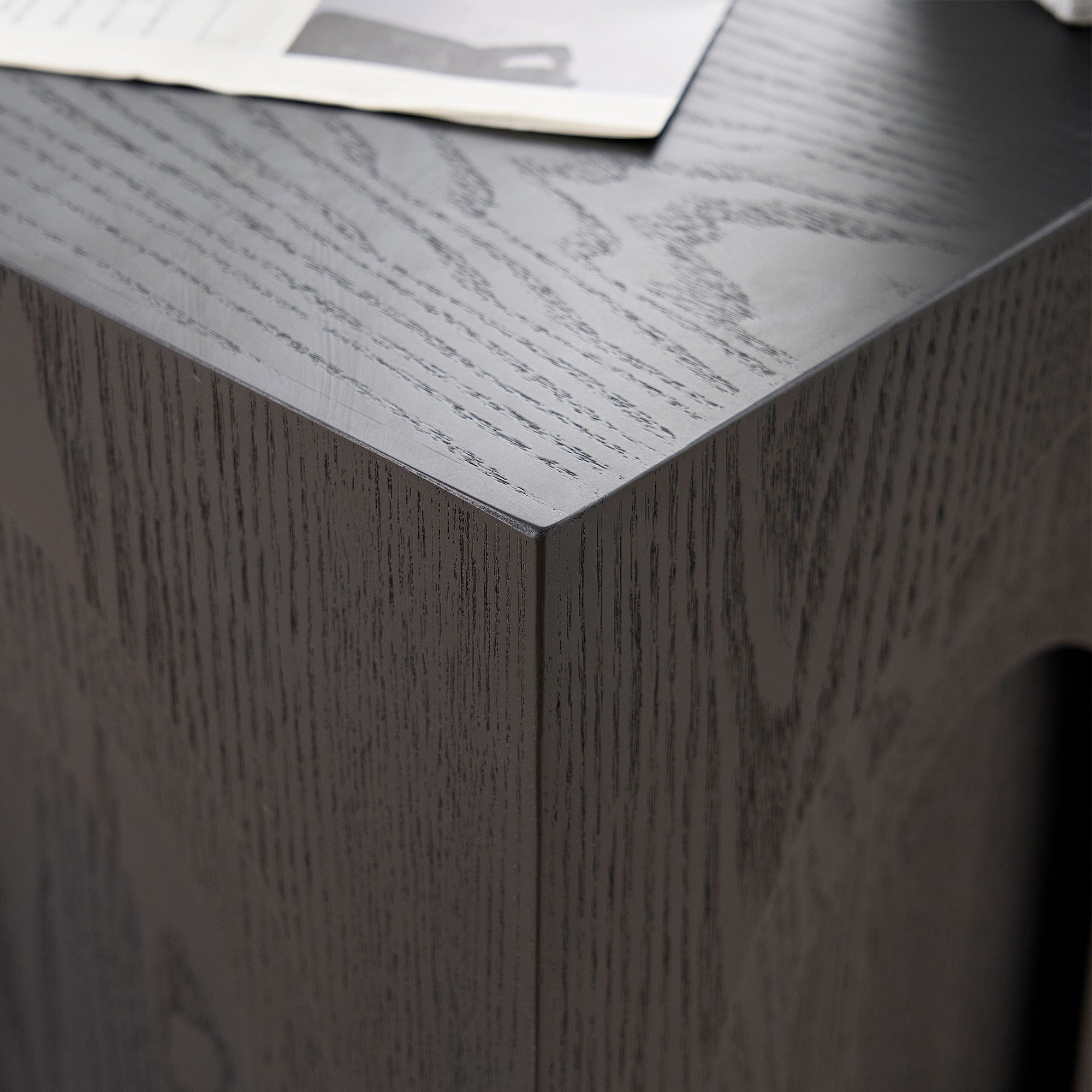 15.74 in Square Side Table, Coffee Table Accent, Living Room Bedroom, Black