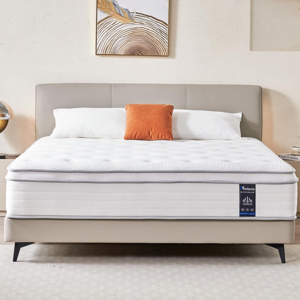 Queen Twelve Inch Hybrid Memory Foam Mattress Boxed Premium