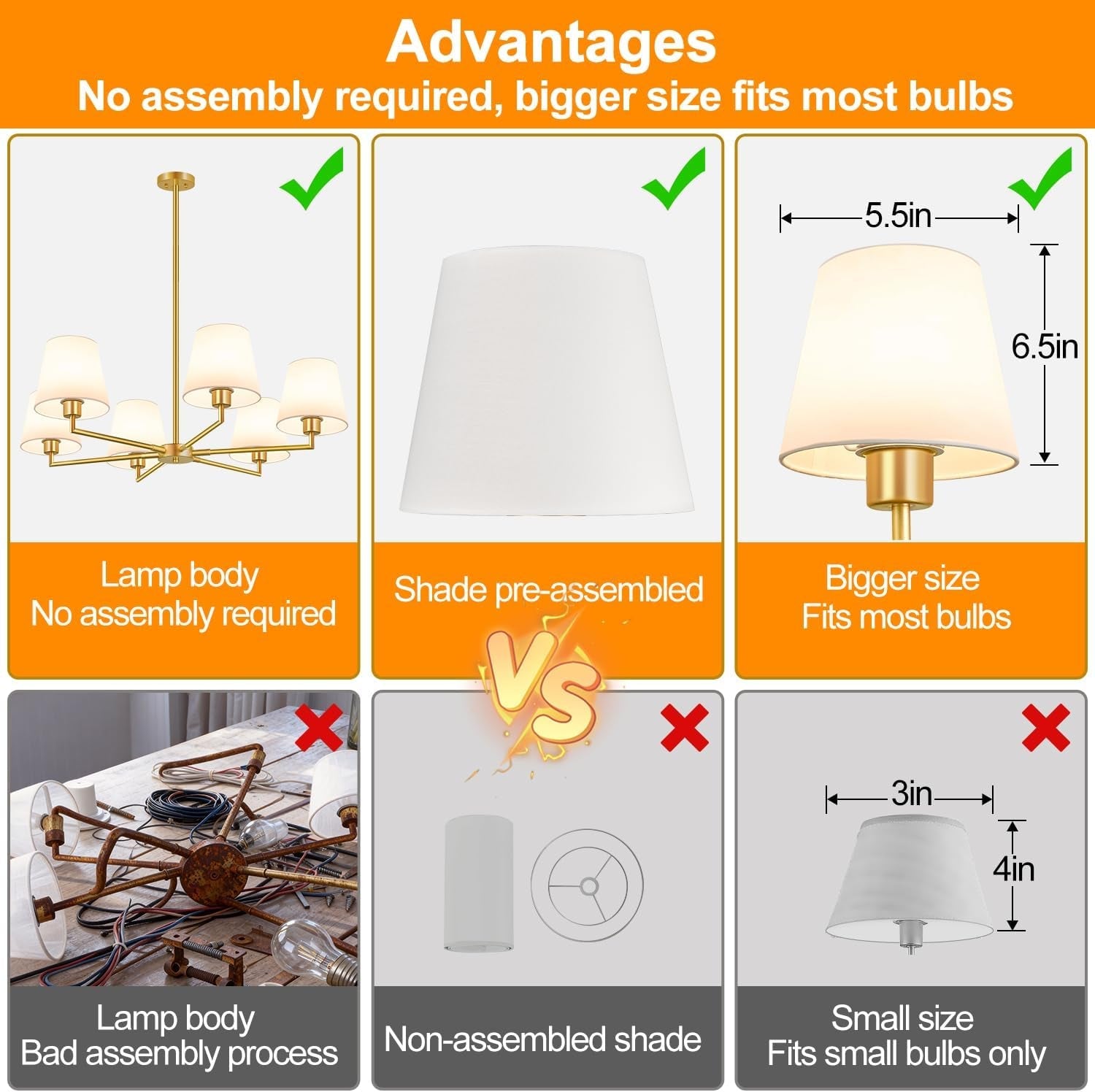 36 Inch Brushed Gold Chandelier Dining Room Light Fixture