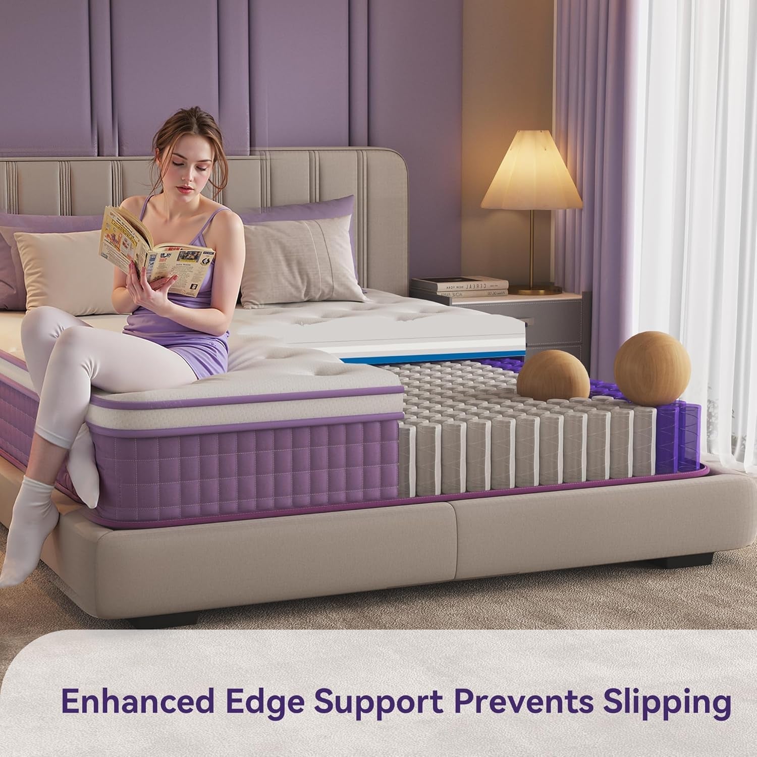 Queen Hybrid Gel Memory Foam Mattress In Box CertipurUS