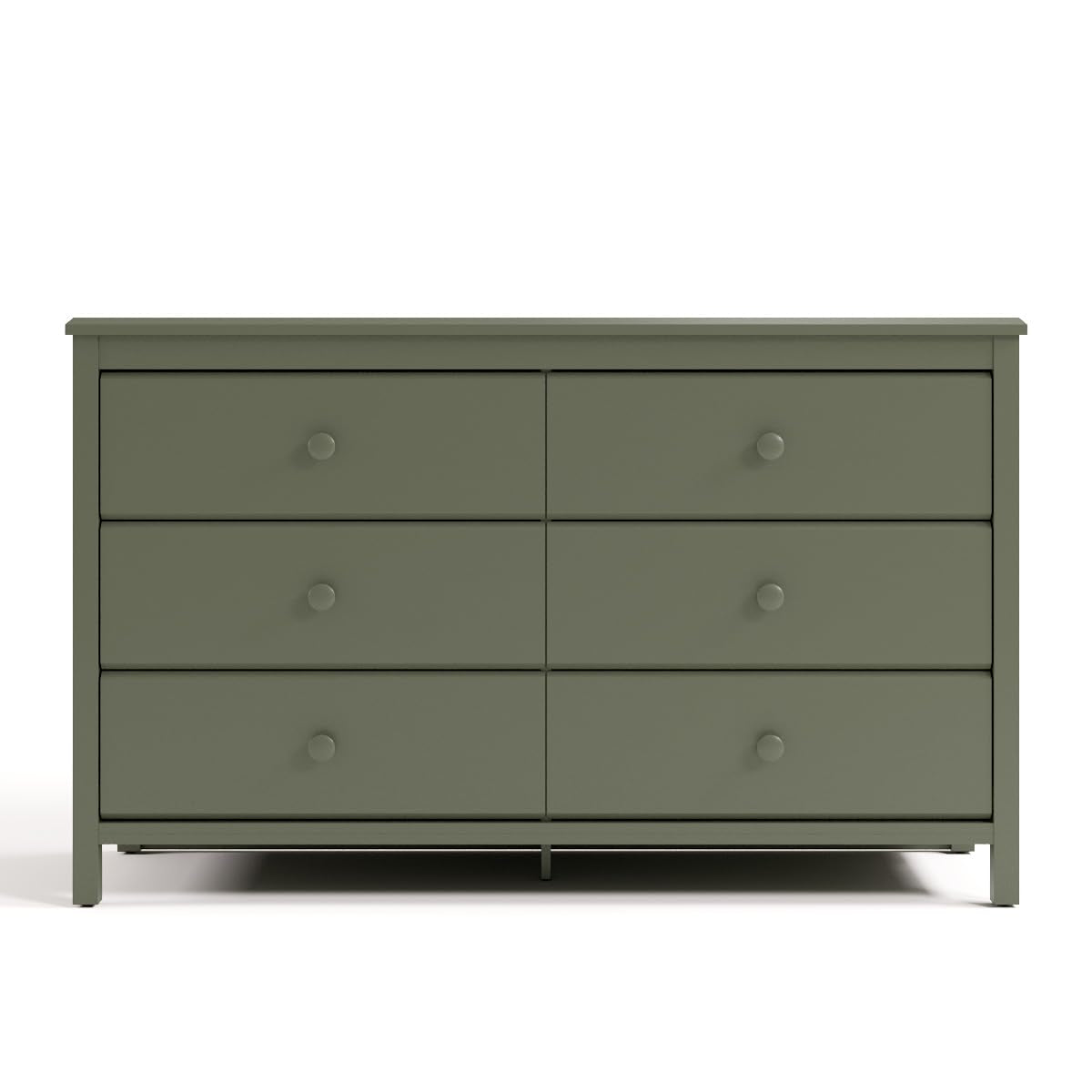 Olive Six Drawer Dresser Greenguard Gold Certified Nursery