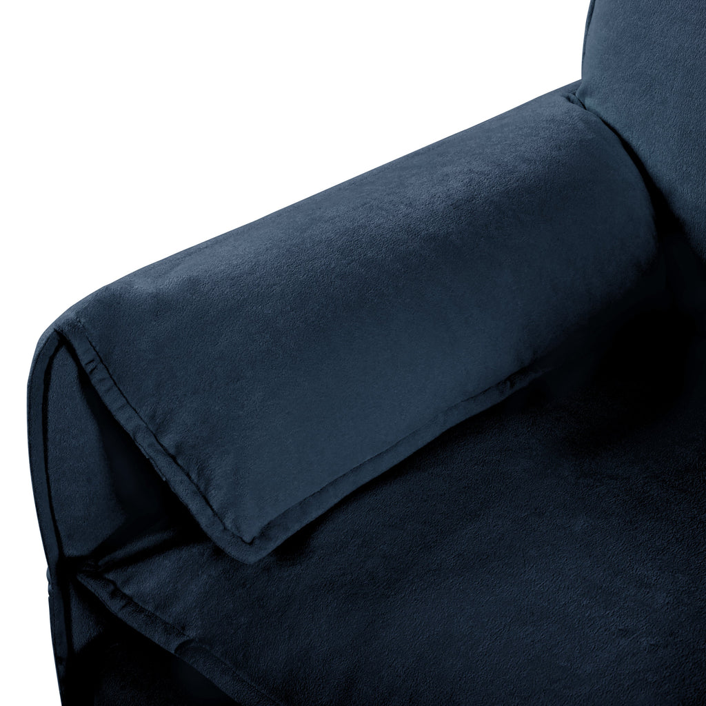 Modern Chenille Oversized Deep Seat Sectional Sofa