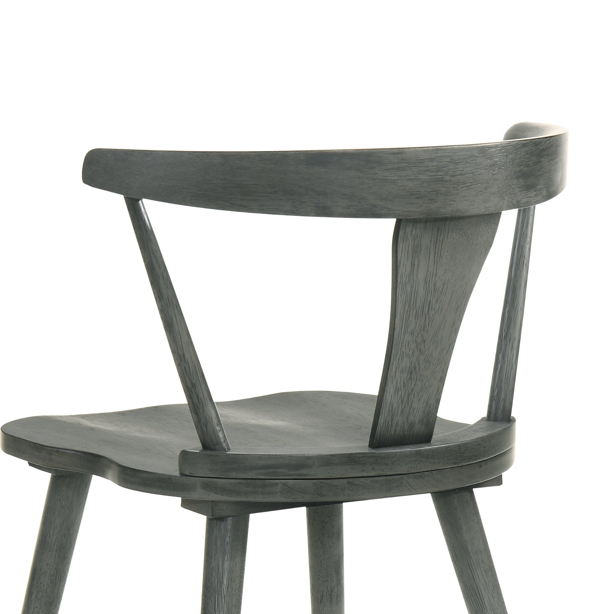 [Set of 2] Rustic Farmhouse Dining Chairs, Solid Wood Side Chairs for Kitchen & Dining Room, Easy Assembly