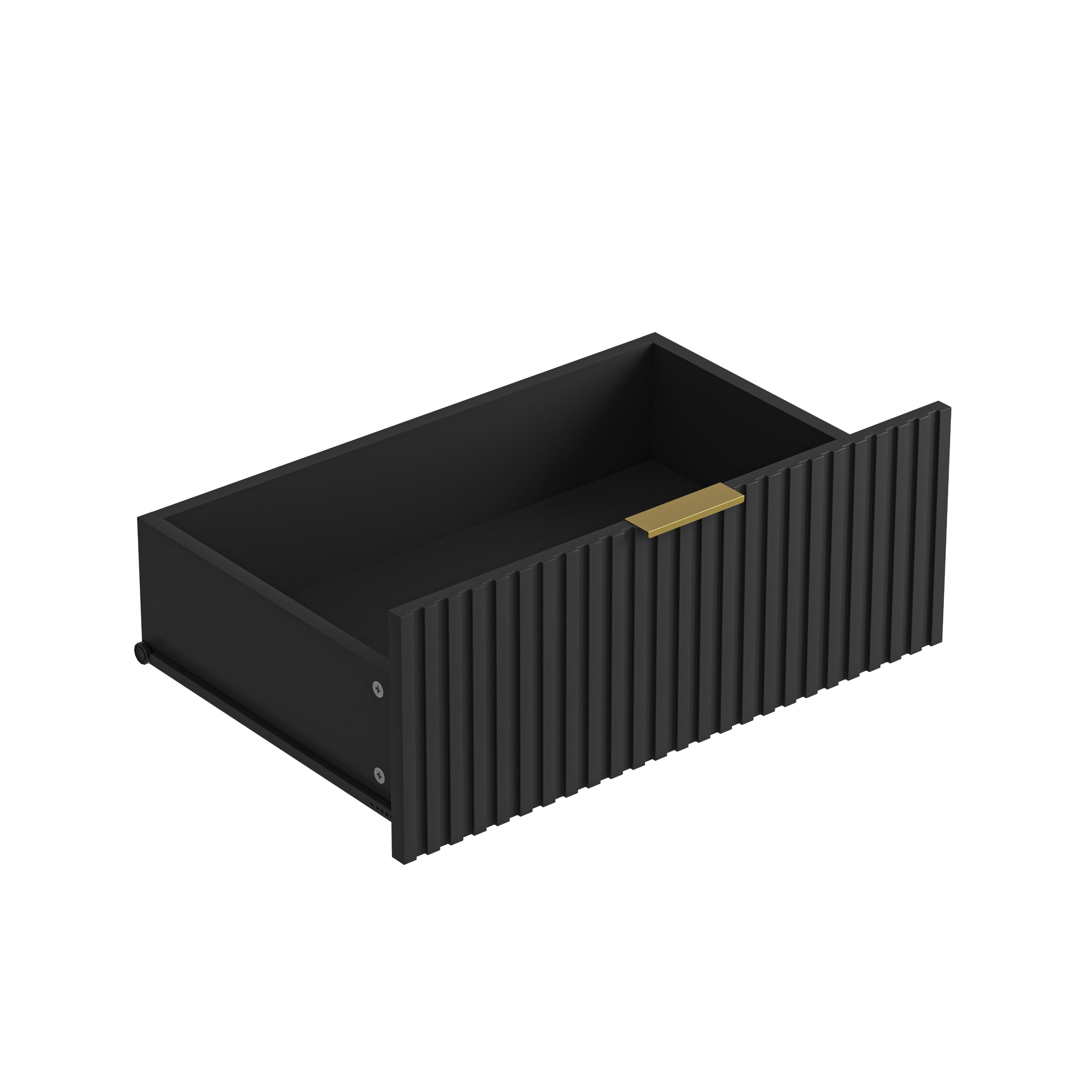 Dresser Modern 6-Drawer Black Particle Board 47.2x15.74x30.3 In