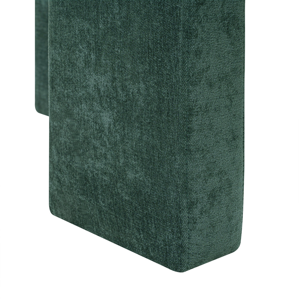 Modern 3-Leg Chenille Accent Chair with Ergonomic Arms & Removable Pillow