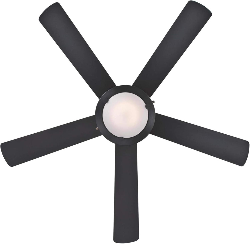Comet 52 Inch Matte Black Ceiling Fan With LED Light Kit