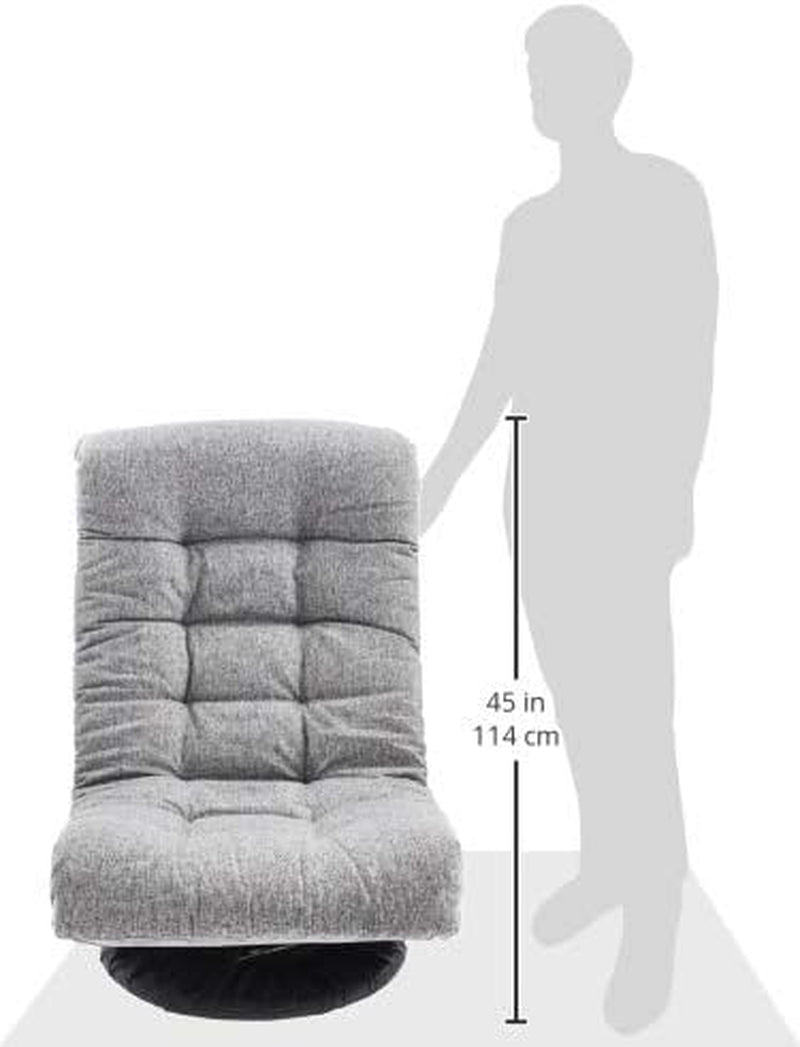 Grey Adjustable Swivel Ergonomic Headrest Lounge Chair
