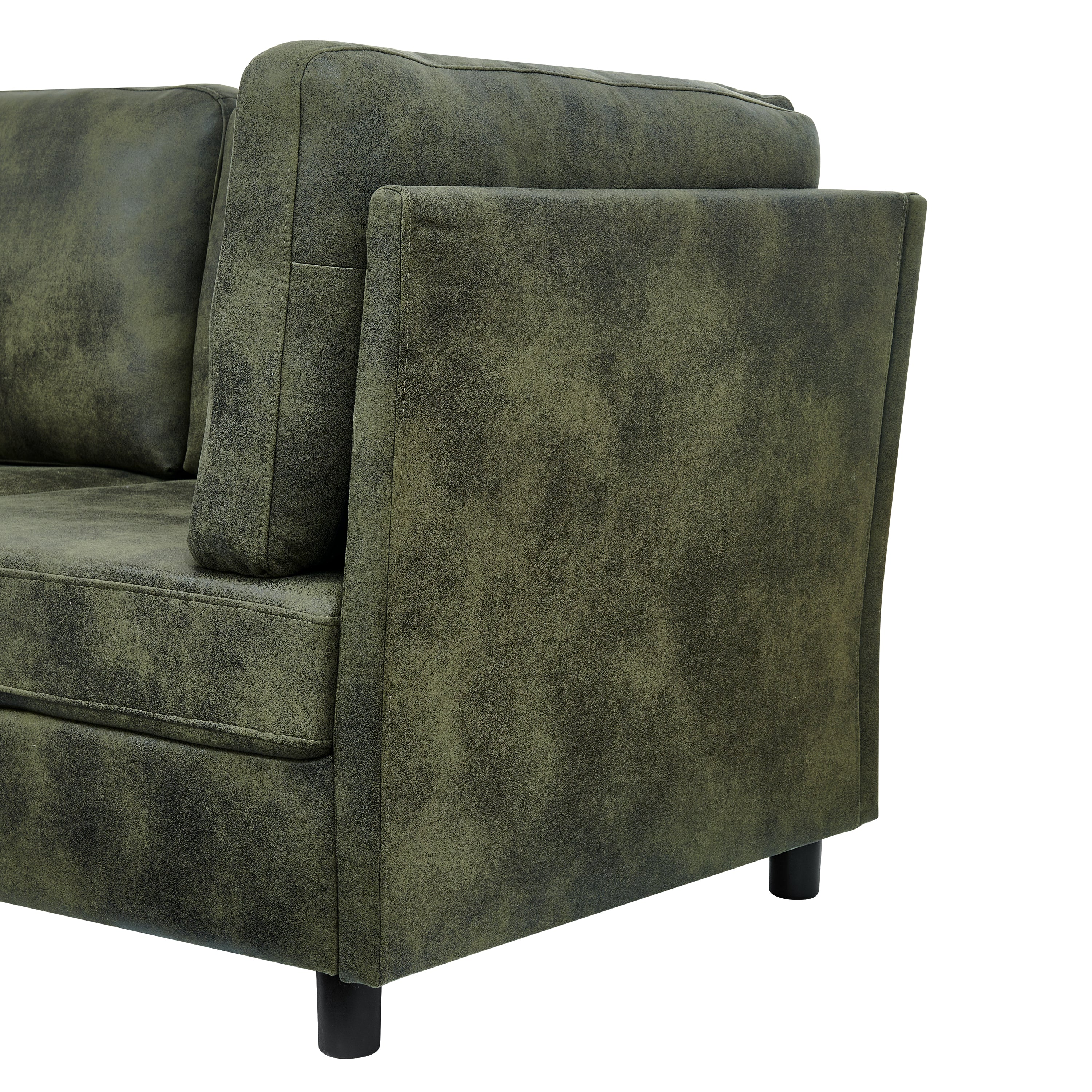 Sectional Sofa Modern Modular Faux Leather