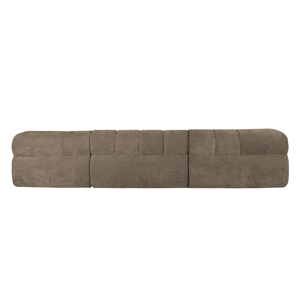 Sectional Sofa L-Shaped High-Density Foam 122-inch Right-Hand Facing