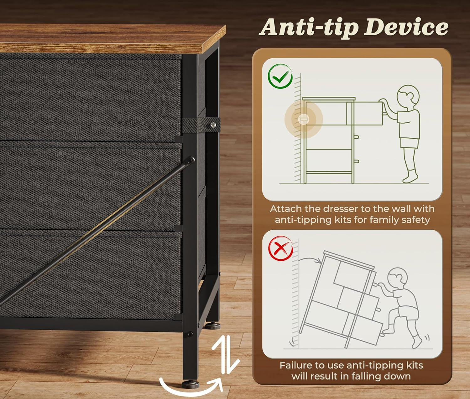 Ultralong 78Inch Dresser With Fifteen Storage Drawers