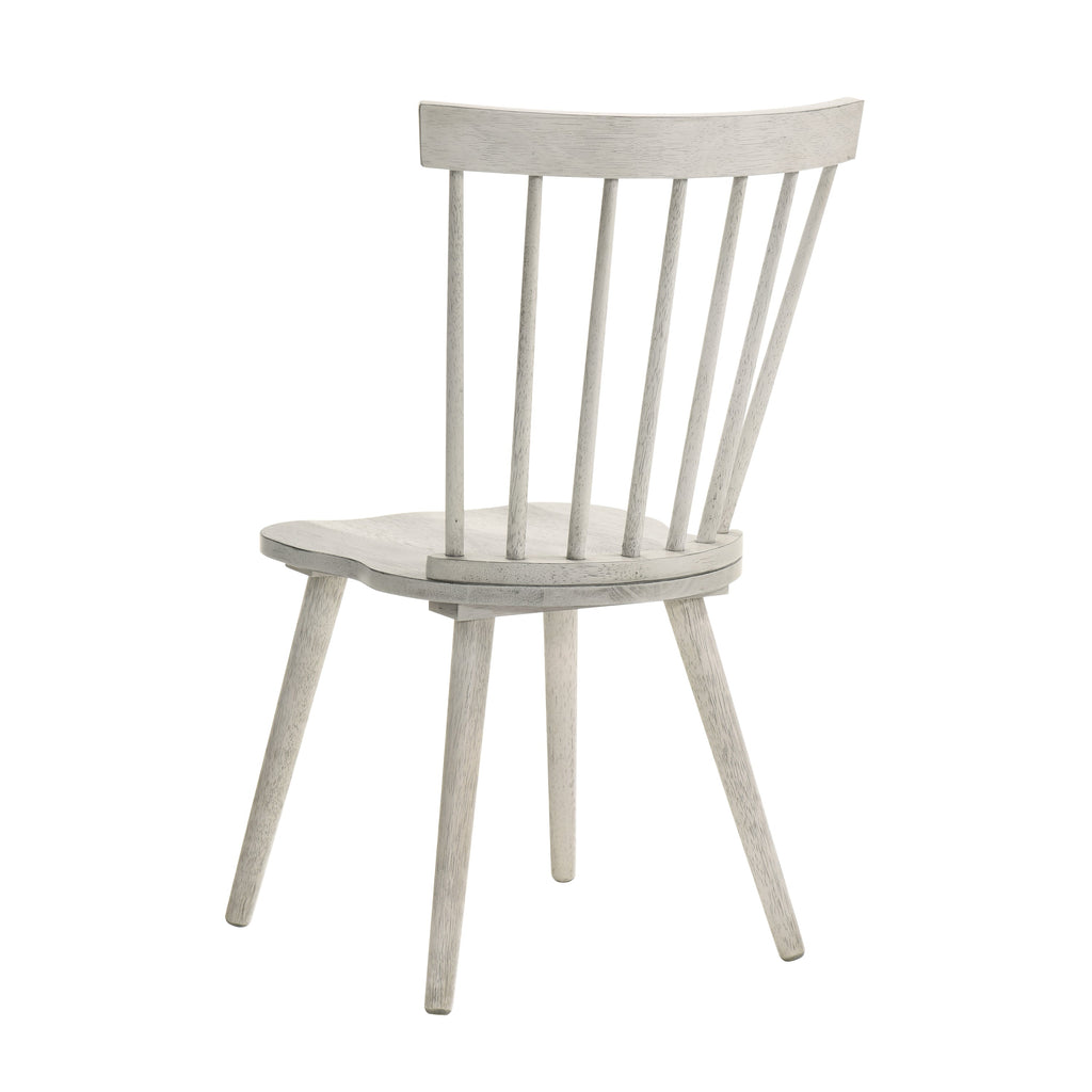 2-Piece Rustic Dining Side Chair Set, Solid Wood Frame, Farmhouse Modern Design, Easy Assembly