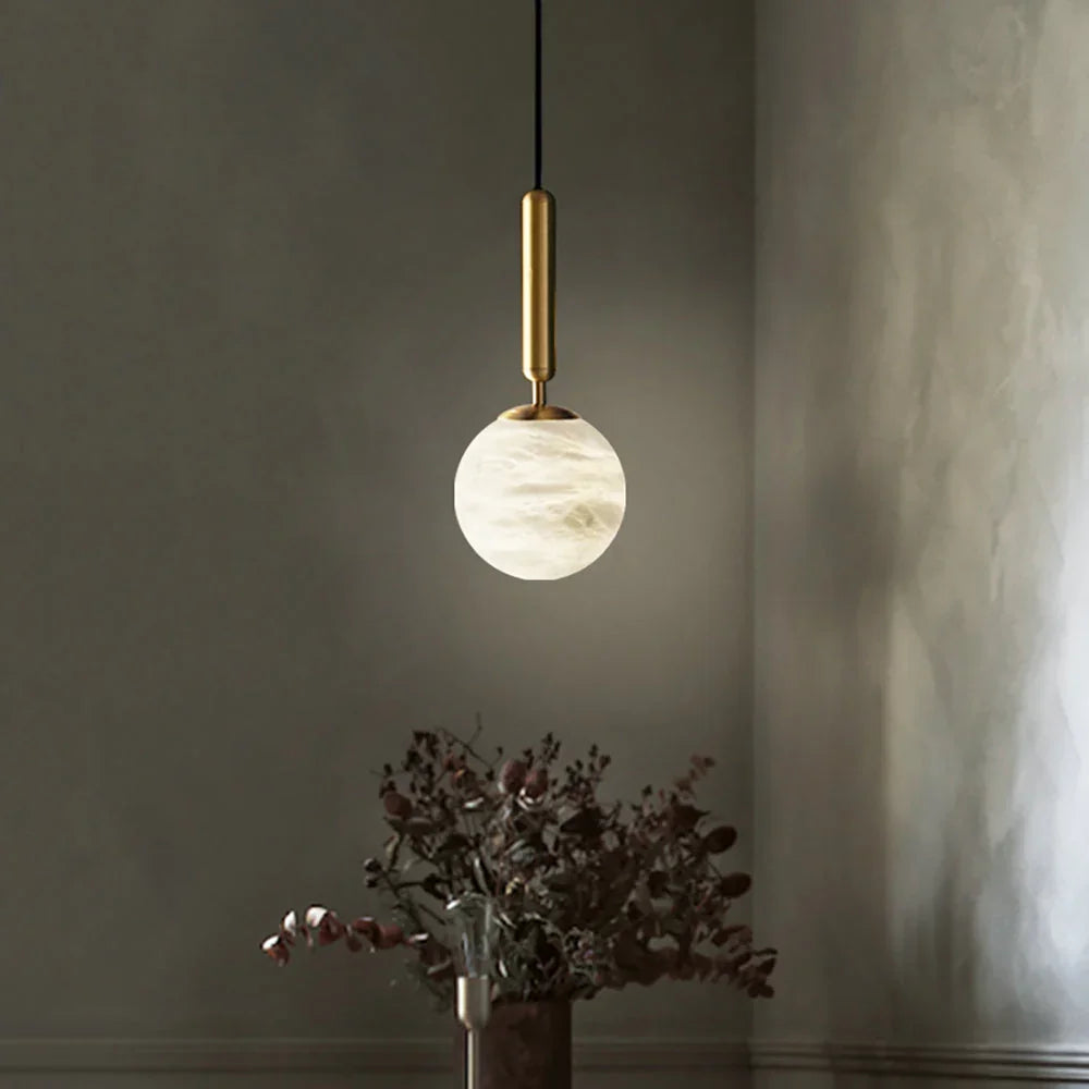 Alabaster Art Island Pendant Light