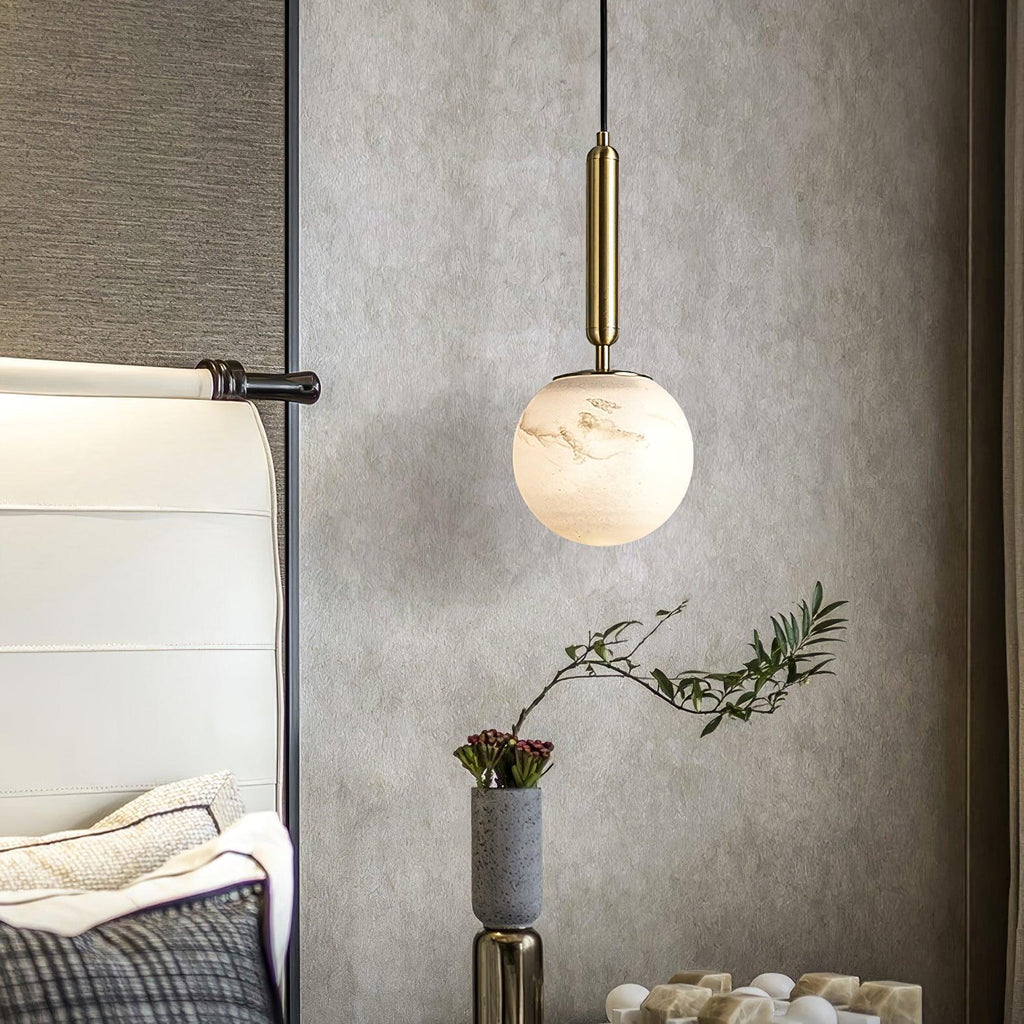 Alabaster Art Island Pendant Light