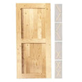 Natural Pine Wood Barn Door | 80", 84", 96" x 20"-60"