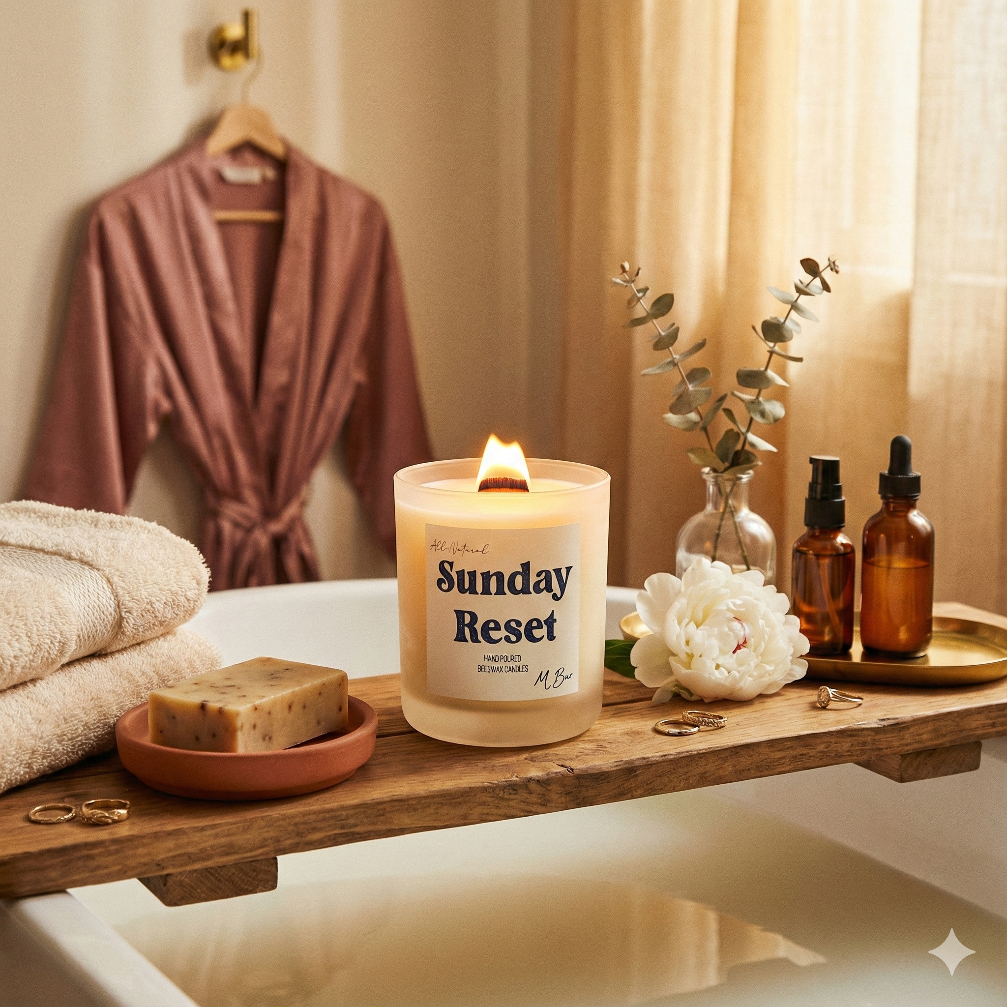 Sunday Reset Candle