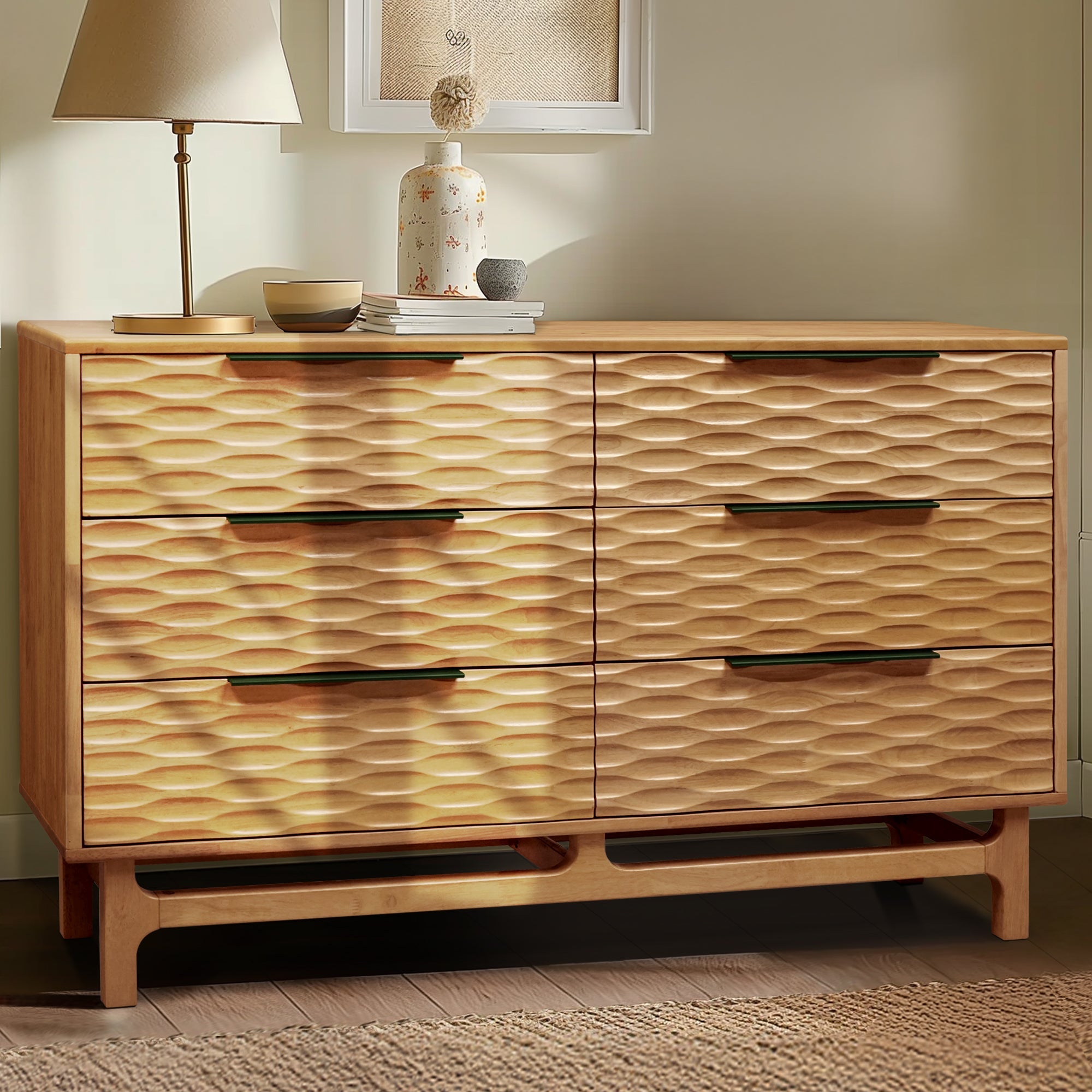 Acacia Elara Dresser with 6 Drawers for Stylish Storage Solutions