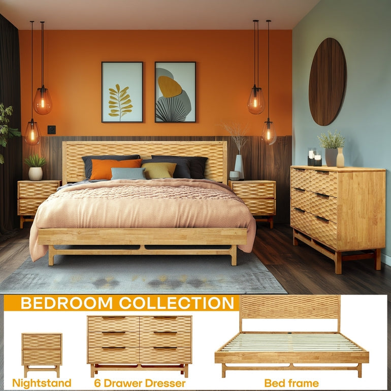 Acacia Elara Dresser with 6 Drawers for Stylish Storage Solutions