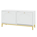 Shoe Storage Bench Narrow Entryway Bench with 2 Flip Drawers Adjustable Shelves-White