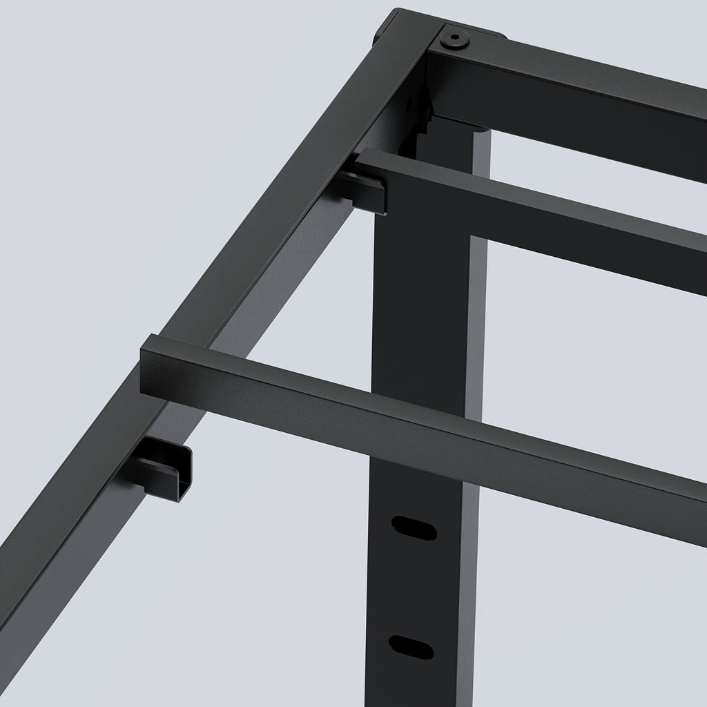 Heavy Duty Metal Bed Frame Platform Mattress Foundation No Box Spring Black
