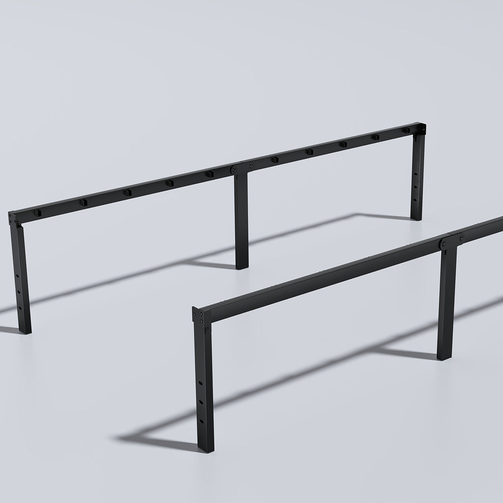 Heavy Duty Metal Bed Frame Platform Mattress Foundation No Box Spring Black