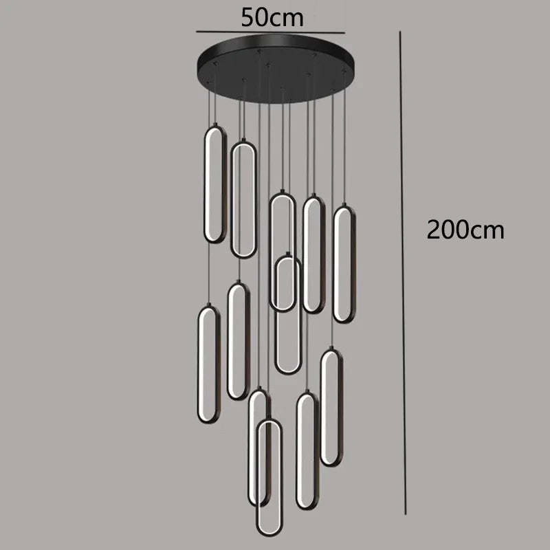 DecorBites™ LED Pendant Chandeliers for Living Room Staircase Indoor Lighting