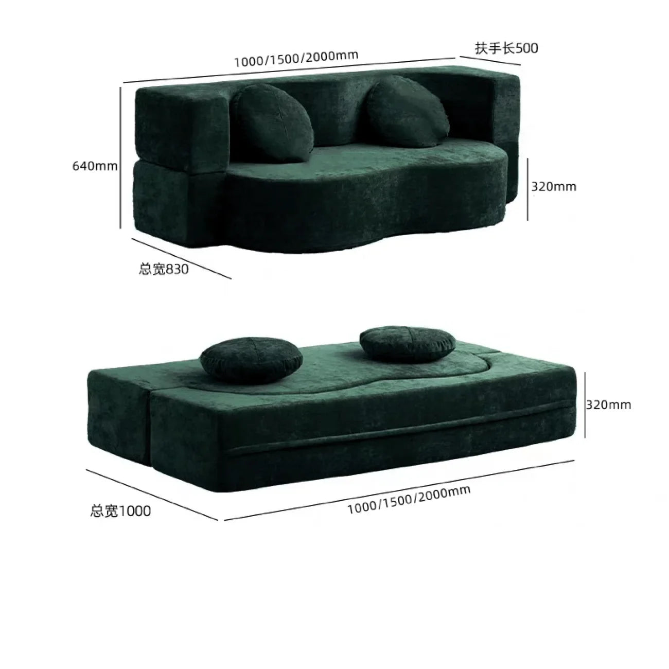 Living Room Sofas Vacuum Compression Sofa Pure Sponge Single Multifunctional Foldable Special Shaped Sofa Bed Furniture
